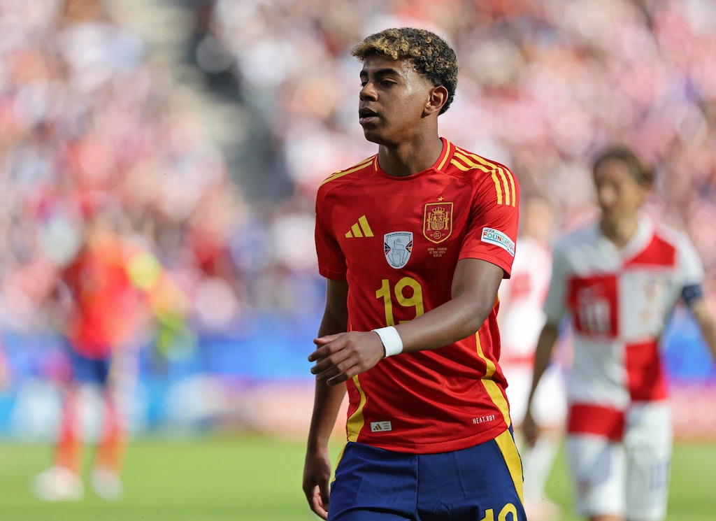 Lamine Yamal, jogador da Espanha, que é uma das seleções mais valiosas da Copa 2026. 